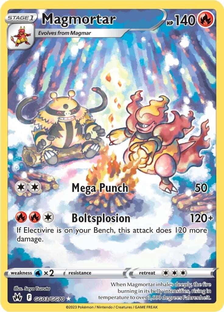 Crown Zenith Magmortar Pokémon card